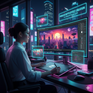 Parallax Depth Effect Creation for Animated Social Posts