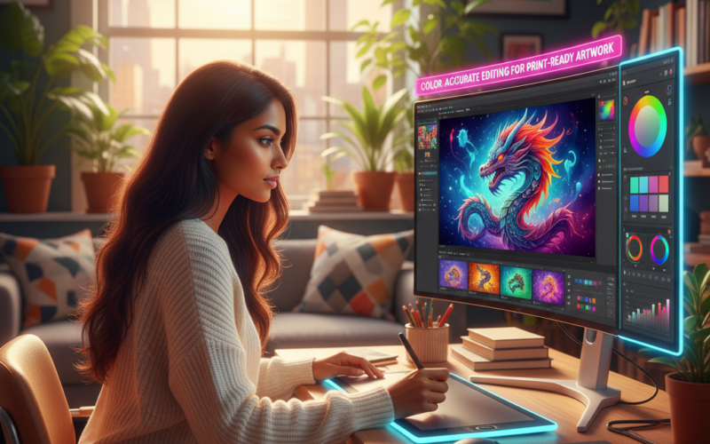 Color-Accurate Editing for Print-Ready Artwork