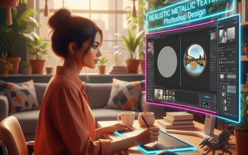 How to Design Realistic Metallic Textures in Photoshop