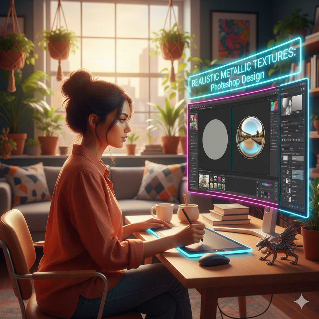 How to Design Realistic Metallic Textures in Photoshop