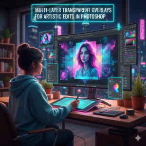 Multi-Layer Transparent Overlays for Artistic Edits