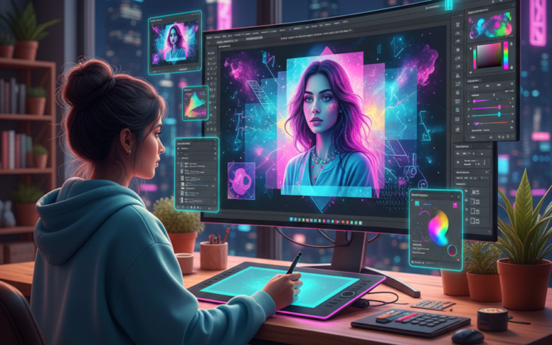 Multi-Layer Transparent Overlays for Artistic Edits