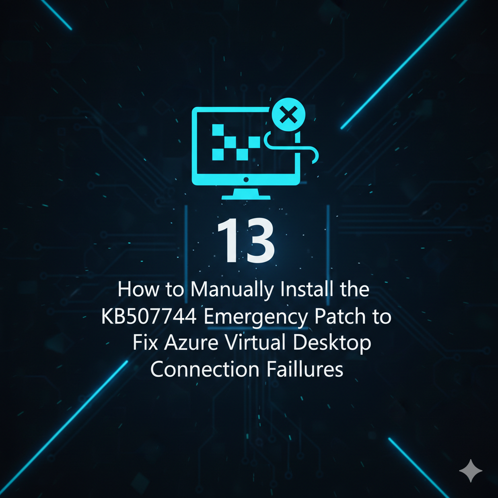 How to Manually Install the KB5077744 Emergency Patch to Fix Azure Virtual Desktop Connection Failures