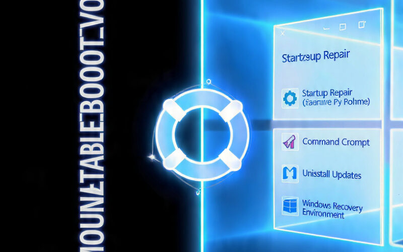 How to Fix the "Unmountable Boot Volume" Error After a Failed Windows 11 Update Using Recovery Mode