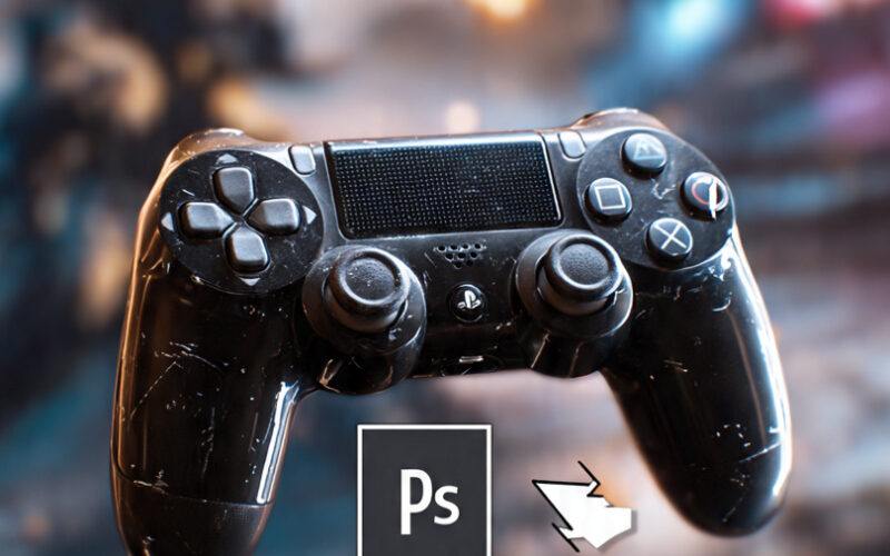 How to Create Custom 3D Controller Render Overlays for YouTube Thumbnails in Photoshop