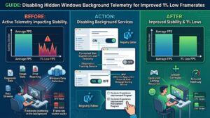 Disabling Hidden Windows Background Telemetry to Improve 1% Low Framerates