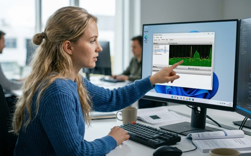 How to Diagnose Unexplained DDR RAM Spikes Using the Windows Resource Monitor