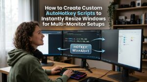 How to Create Custom AutoHotkey Scripts to Instantly Resize Windows for Multi-Monitor Setups