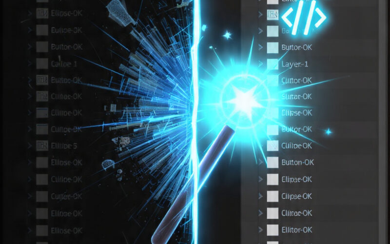 Automating Layer Renaming in Massive Photoshop Files Using Built-in Scripts