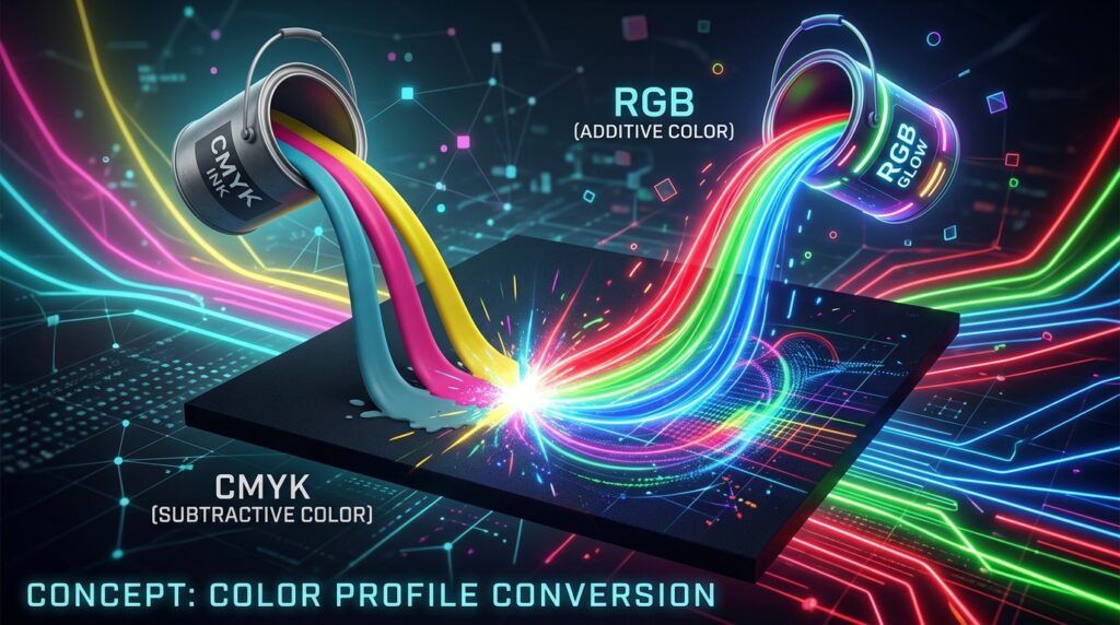 Converting Print-Ready CMYK Files to Web-Safe sRGB Without Shifting Vibrant Brand Colors