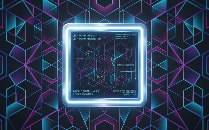 Designing Mathematically Perfect Seamless Repeating Patterns Using the Offset Filter's Wrap Around Feature