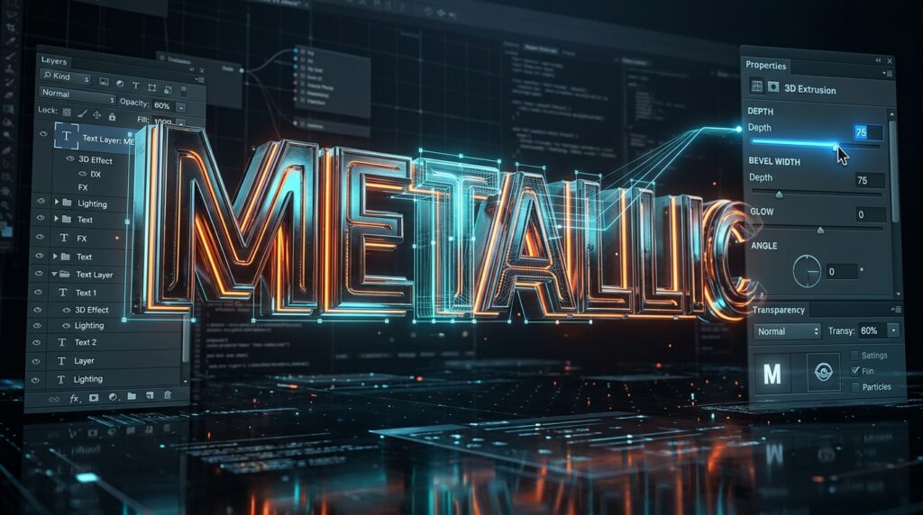 Creating Non-Destructive Bevel and Emboss Text Effects Using Advanced Smart Filter Workflows