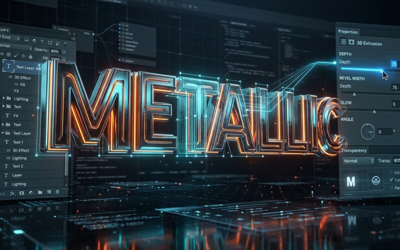 Creating Non-Destructive Bevel and Emboss Text Effects Using Advanced Smart Filter Workflows