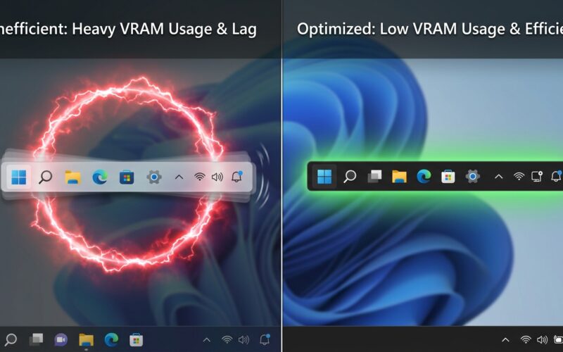 Disabling Desktop Window Manager Transparency Effects to Reclaim VRAM on Low-End Office PCs