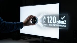 Calibrating Monitor Brightness to 120 cd/m² to Ensure Digital Content Displays Correctly Across Mobile Devices