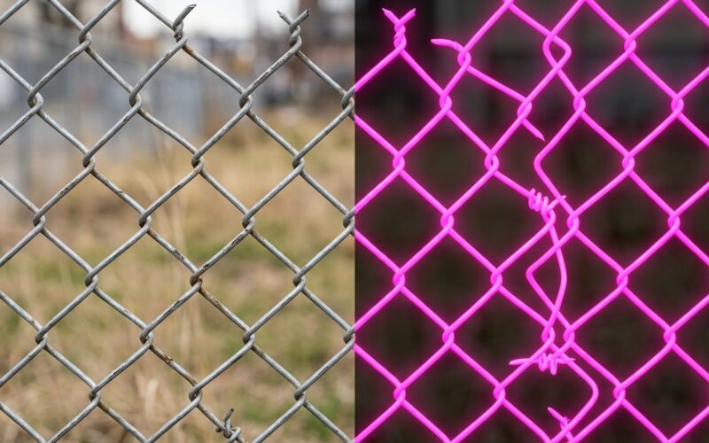 Isolating Intricate Geometric Objects Like Chainlink Fences Using the Color Range Tool's Fuzziness Tolerance