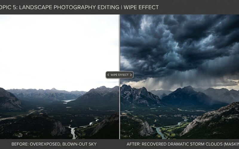 Recovering Clipped Highlights in Overexposed Skies Using the Camera Raw Filter's Masking Controls