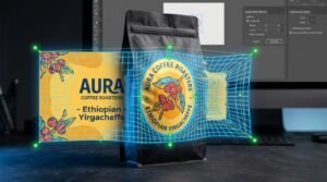 Applying the Puppet Warp Tool to Smart Objects for Realistic Cylindrical Packaging Mockups